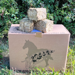 Unsere Spezialität "Horse Brics" ist ein speziell für staubempfindliche Tiere entwickeltes Nahrungsergänzungsmittel. Es kann zur Grundernährung oder als Nahrungsergänzungsmittel verwendet werden. Seine kompakte, würfelförmige Struktur zwingt das Pferd dazu, sich Zeit für den Genuss seiner Mahlzeit zu nehmen und beugt so bestimmten Verdauungsproblemen vor. Seine Schmackhaftigkeit und benutzerfreundliche Handhabung sind die Hauptvorteile dieses Produkts. Unser Futtersortiment auf Basis regionaler Getreidesorten erfüllt die spezifischen Bedürfnisse von Freizeitpferden.